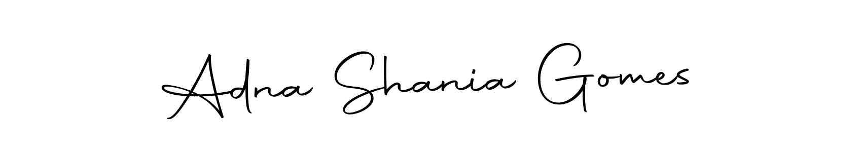 Adna Shania Gomes stylish signature style. Best Handwritten Sign (Autography-DOLnW) for my name. Handwritten Signature Collection Ideas for my name Adna Shania Gomes. Adna Shania Gomes signature style 10 images and pictures png
