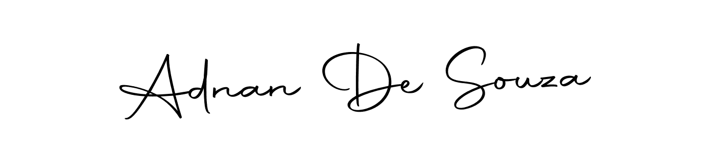 How to make Adnan De Souza name signature. Use Autography-DOLnW style for creating short signs online. This is the latest handwritten sign. Adnan De Souza signature style 10 images and pictures png