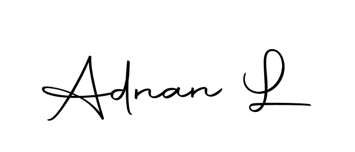 You should practise on your own different ways (Autography-DOLnW) to write your name (Adnan L) in signature. don't let someone else do it for you. Adnan L signature style 10 images and pictures png