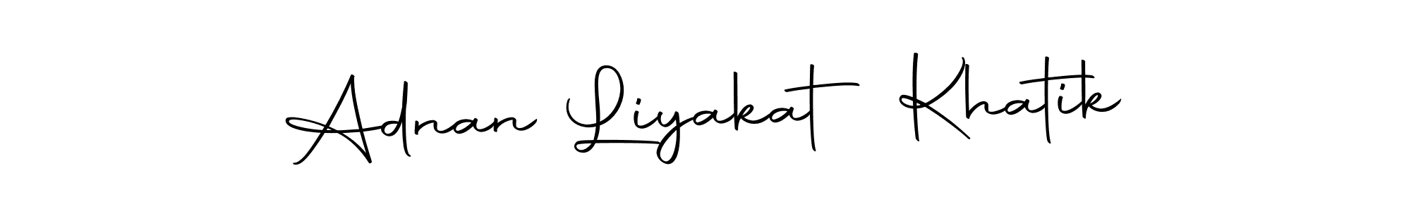 if you are searching for the best signature style for your name Adnan Liyakat Khatik. so please give up your signature search. here we have designed multiple signature styles  using Autography-DOLnW. Adnan Liyakat Khatik signature style 10 images and pictures png