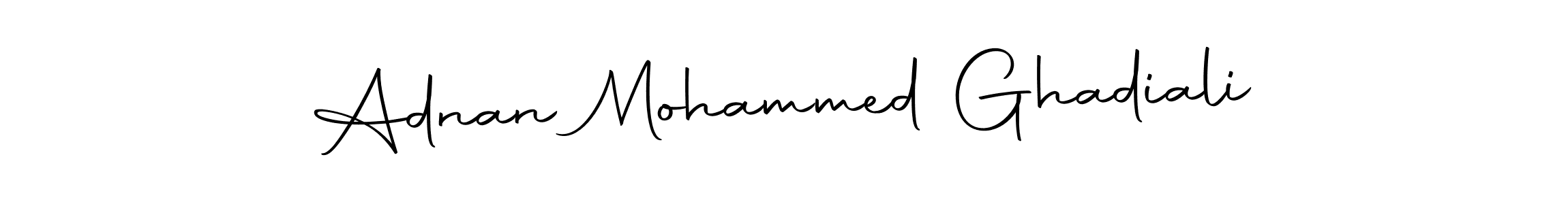 How to make Adnan Mohammed Ghadiali name signature. Use Autography-DOLnW style for creating short signs online. This is the latest handwritten sign. Adnan Mohammed Ghadiali signature style 10 images and pictures png
