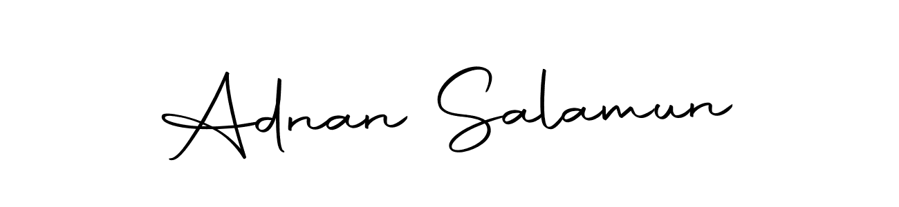 Make a beautiful signature design for name Adnan Salamun. Use this online signature maker to create a handwritten signature for free. Adnan Salamun signature style 10 images and pictures png