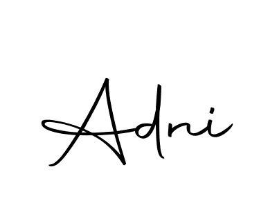 Make a beautiful signature design for name Adni. Use this online signature maker to create a handwritten signature for free. Adni signature style 10 images and pictures png
