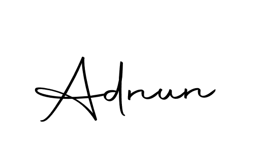 Make a beautiful signature design for name Adnun. Use this online signature maker to create a handwritten signature for free. Adnun signature style 10 images and pictures png