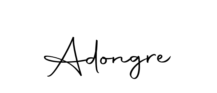 Design your own signature with our free online signature maker. With this signature software, you can create a handwritten (Autography-DOLnW) signature for name Adongre. Adongre signature style 10 images and pictures png