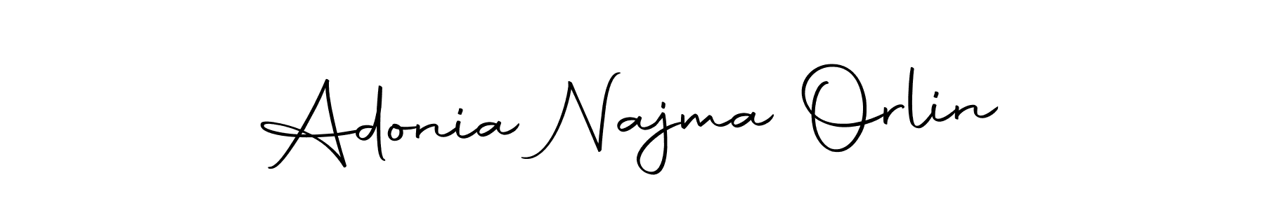 Here are the top 10 professional signature styles for the name Adonia Najma Orlin. These are the best autograph styles you can use for your name. Adonia Najma Orlin signature style 10 images and pictures png