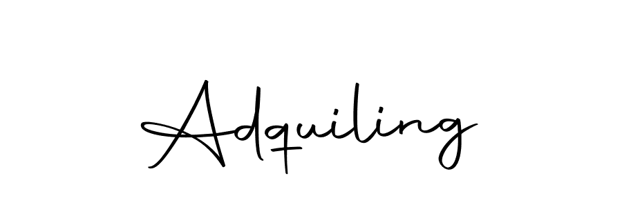 Use a signature maker to create a handwritten signature online. With this signature software, you can design (Autography-DOLnW) your own signature for name Adquiling. Adquiling signature style 10 images and pictures png
