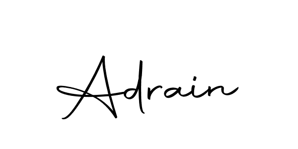 Similarly Autography-DOLnW is the best handwritten signature design. Signature creator online .You can use it as an online autograph creator for name Adrain. Adrain signature style 10 images and pictures png