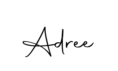 Design your own signature with our free online signature maker. With this signature software, you can create a handwritten (Autography-DOLnW) signature for name Adree. Adree signature style 10 images and pictures png