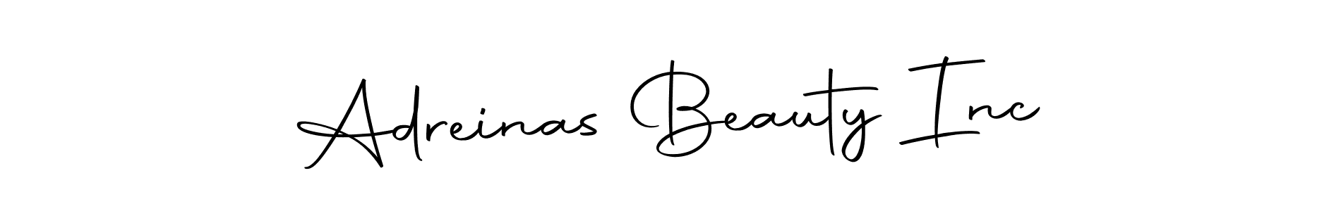 Make a beautiful signature design for name Adreinas Beauty Inc. Use this online signature maker to create a handwritten signature for free. Adreinas Beauty Inc signature style 10 images and pictures png