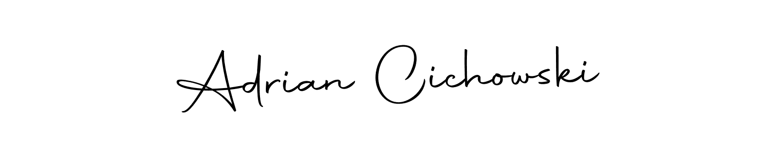 Create a beautiful signature design for name Adrian Cichowski. With this signature (Autography-DOLnW) fonts, you can make a handwritten signature for free. Adrian Cichowski signature style 10 images and pictures png