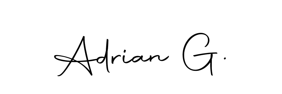 Design your own signature with our free online signature maker. With this signature software, you can create a handwritten (Autography-DOLnW) signature for name Adrian G.. Adrian G. signature style 10 images and pictures png