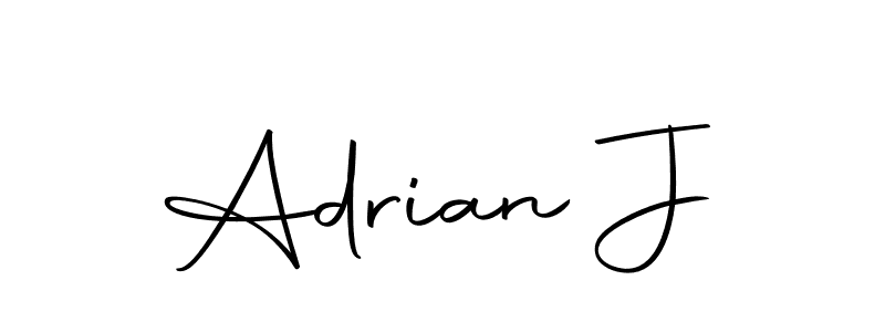 Use a signature maker to create a handwritten signature online. With this signature software, you can design (Autography-DOLnW) your own signature for name Adrian J. Adrian J signature style 10 images and pictures png