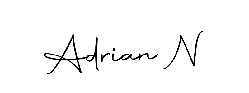 Similarly Autography-DOLnW is the best handwritten signature design. Signature creator online .You can use it as an online autograph creator for name Adrian N. Adrian N signature style 10 images and pictures png