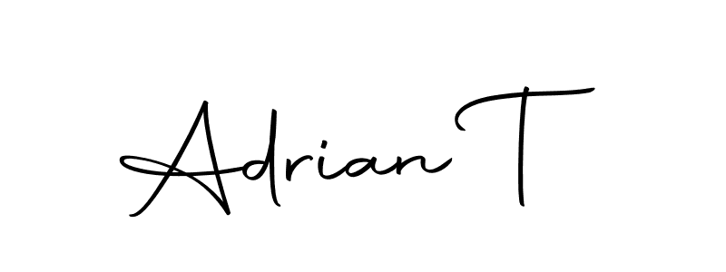 How to make Adrian T signature? Autography-DOLnW is a professional autograph style. Create handwritten signature for Adrian T name. Adrian T signature style 10 images and pictures png