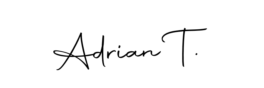 Adrian T. stylish signature style. Best Handwritten Sign (Autography-DOLnW) for my name. Handwritten Signature Collection Ideas for my name Adrian T.. Adrian T. signature style 10 images and pictures png