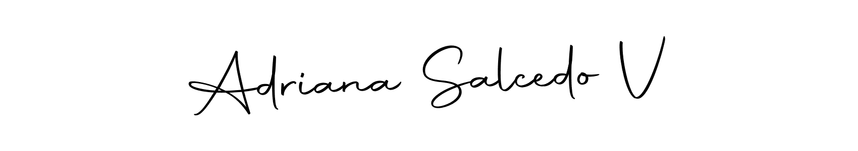 Adriana Salcedo V stylish signature style. Best Handwritten Sign (Autography-DOLnW) for my name. Handwritten Signature Collection Ideas for my name Adriana Salcedo V. Adriana Salcedo V signature style 10 images and pictures png