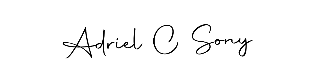 Make a beautiful signature design for name Adriel C Sony. Use this online signature maker to create a handwritten signature for free. Adriel C Sony signature style 10 images and pictures png