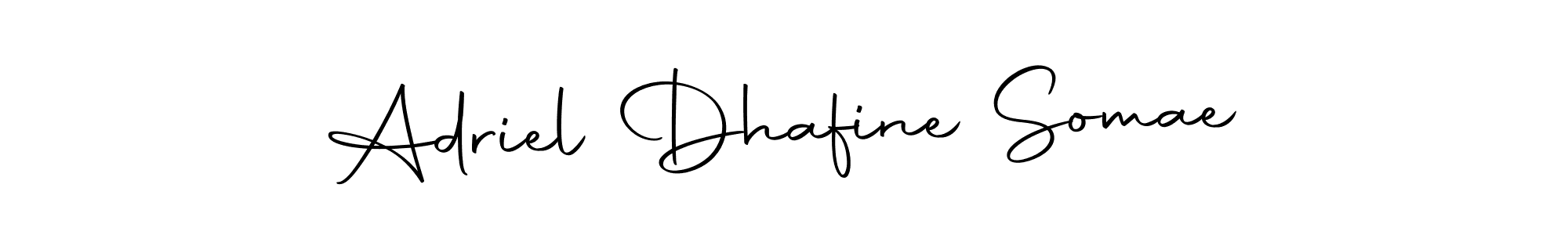 Also we have Adriel Dhafine Somae name is the best signature style. Create professional handwritten signature collection using Autography-DOLnW autograph style. Adriel Dhafine Somae signature style 10 images and pictures png