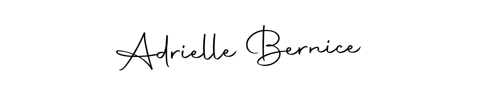 Make a short Adrielle Bernice signature style. Manage your documents anywhere anytime using Autography-DOLnW. Create and add eSignatures, submit forms, share and send files easily. Adrielle Bernice signature style 10 images and pictures png