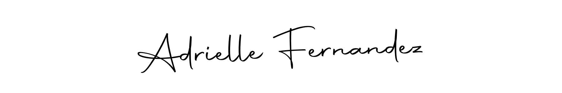 Design your own signature with our free online signature maker. With this signature software, you can create a handwritten (Autography-DOLnW) signature for name Adrielle Fernandez. Adrielle Fernandez signature style 10 images and pictures png