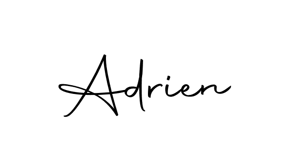 You should practise on your own different ways (Autography-DOLnW) to write your name (Adrien) in signature. don't let someone else do it for you. Adrien signature style 10 images and pictures png