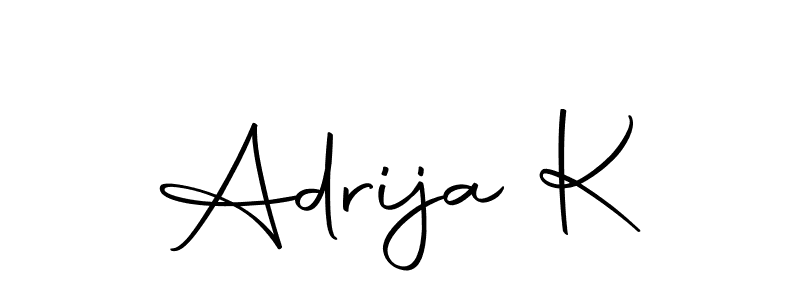 if you are searching for the best signature style for your name Adrija K. so please give up your signature search. here we have designed multiple signature styles  using Autography-DOLnW. Adrija K signature style 10 images and pictures png