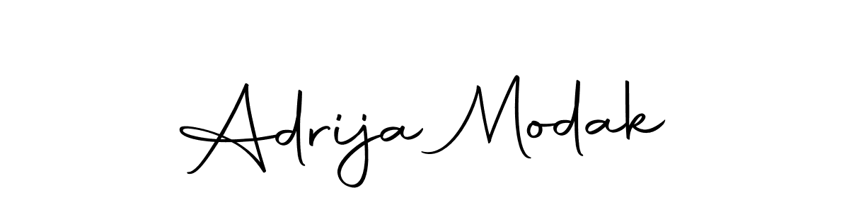 Make a beautiful signature design for name Adrija Modak. Use this online signature maker to create a handwritten signature for free. Adrija Modak signature style 10 images and pictures png