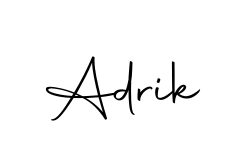 Adrik stylish signature style. Best Handwritten Sign (Autography-DOLnW) for my name. Handwritten Signature Collection Ideas for my name Adrik. Adrik signature style 10 images and pictures png