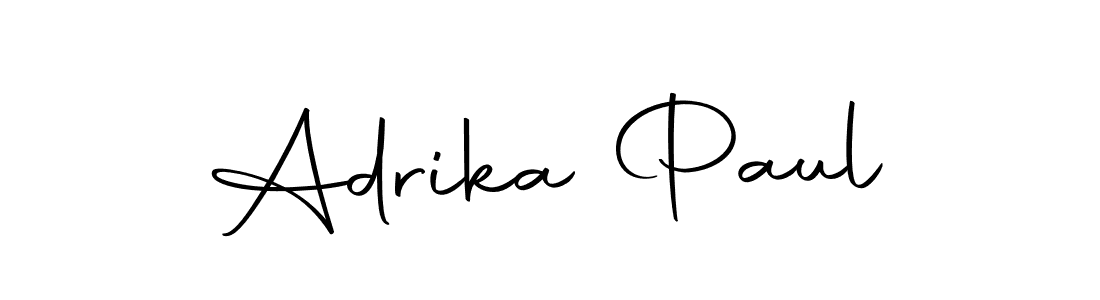 Make a beautiful signature design for name Adrika Paul. With this signature (Autography-DOLnW) style, you can create a handwritten signature for free. Adrika Paul signature style 10 images and pictures png