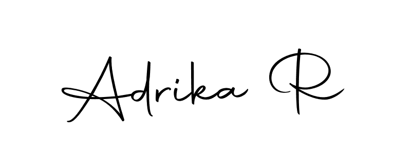 Adrika R stylish signature style. Best Handwritten Sign (Autography-DOLnW) for my name. Handwritten Signature Collection Ideas for my name Adrika R. Adrika R signature style 10 images and pictures png