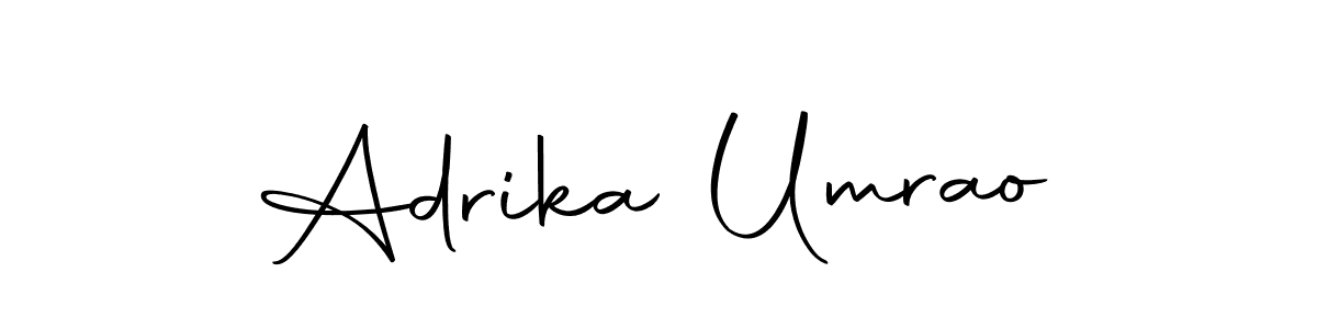 Make a beautiful signature design for name Adrika Umrao. With this signature (Autography-DOLnW) style, you can create a handwritten signature for free. Adrika Umrao signature style 10 images and pictures png