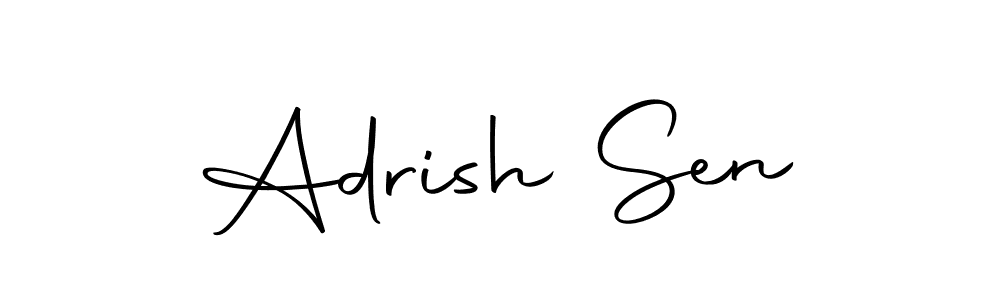 Make a beautiful signature design for name Adrish Sen. With this signature (Autography-DOLnW) style, you can create a handwritten signature for free. Adrish Sen signature style 10 images and pictures png