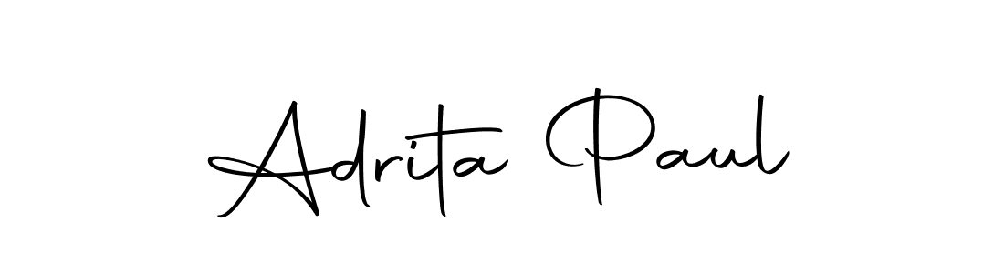 Use a signature maker to create a handwritten signature online. With this signature software, you can design (Autography-DOLnW) your own signature for name Adrita Paul. Adrita Paul signature style 10 images and pictures png