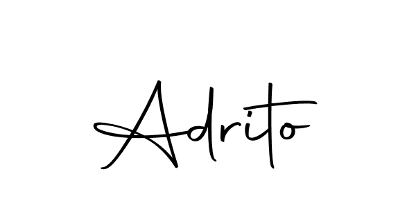 Similarly Autography-DOLnW is the best handwritten signature design. Signature creator online .You can use it as an online autograph creator for name Adrito. Adrito signature style 10 images and pictures png