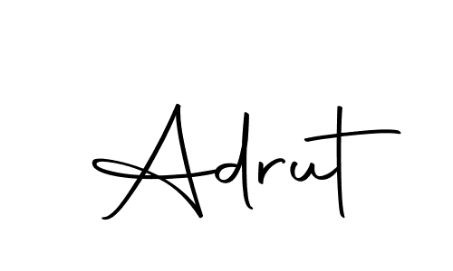Make a beautiful signature design for name Adrut. Use this online signature maker to create a handwritten signature for free. Adrut signature style 10 images and pictures png