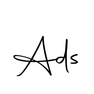 You should practise on your own different ways (Autography-DOLnW) to write your name (Ads) in signature. don't let someone else do it for you. Ads signature style 10 images and pictures png