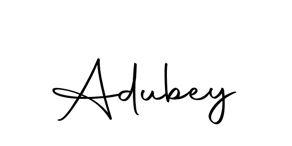 Design your own signature with our free online signature maker. With this signature software, you can create a handwritten (Autography-DOLnW) signature for name Adubey. Adubey signature style 10 images and pictures png