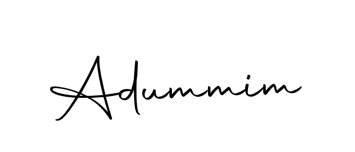 You should practise on your own different ways (Autography-DOLnW) to write your name (Adummim) in signature. don't let someone else do it for you. Adummim signature style 10 images and pictures png