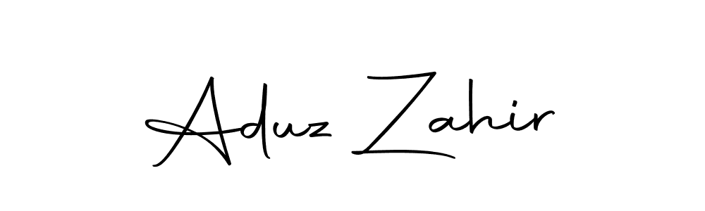 Similarly Autography-DOLnW is the best handwritten signature design. Signature creator online .You can use it as an online autograph creator for name Aduz Zahir. Aduz Zahir signature style 10 images and pictures png