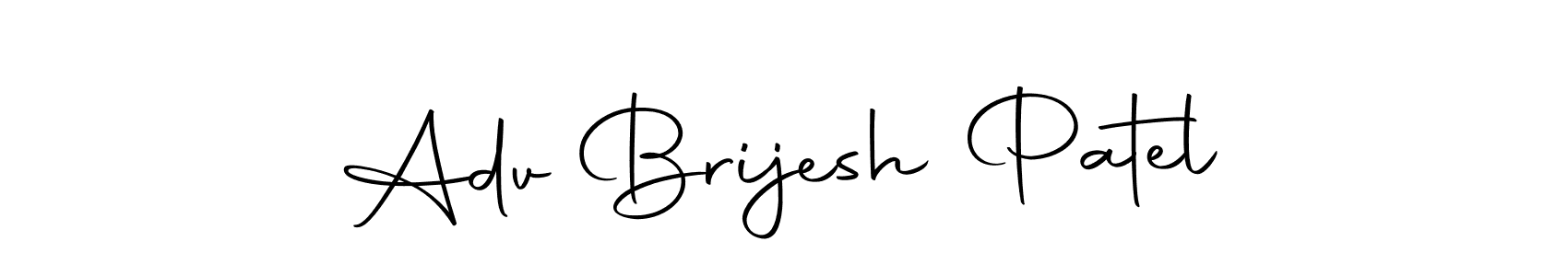 Use a signature maker to create a handwritten signature online. With this signature software, you can design (Autography-DOLnW) your own signature for name Adv Brijesh Patel. Adv Brijesh Patel signature style 10 images and pictures png