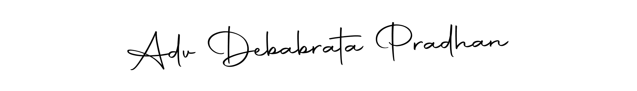 How to make Adv Debabrata Pradhan name signature. Use Autography-DOLnW style for creating short signs online. This is the latest handwritten sign. Adv Debabrata Pradhan signature style 10 images and pictures png