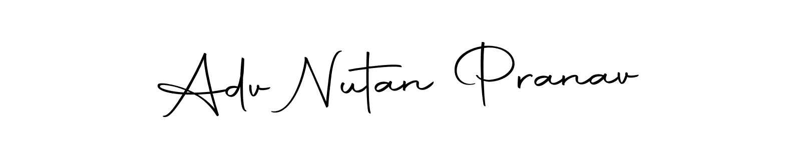 You can use this online signature creator to create a handwritten signature for the name Adv Nutan Pranav. This is the best online autograph maker. Adv Nutan Pranav signature style 10 images and pictures png