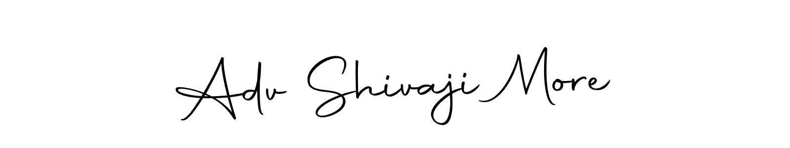 Create a beautiful signature design for name Adv Shivaji More. With this signature (Autography-DOLnW) fonts, you can make a handwritten signature for free. Adv Shivaji More signature style 10 images and pictures png