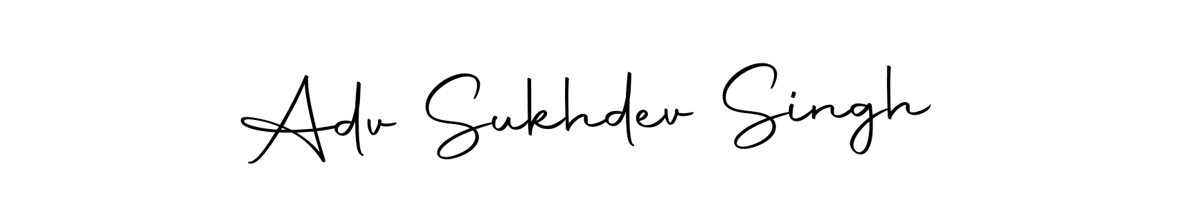 The best way (Autography-DOLnW) to make a short signature is to pick only two or three words in your name. The name Adv Sukhdev Singh include a total of six letters. For converting this name. Adv Sukhdev Singh signature style 10 images and pictures png