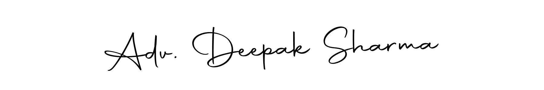 Also we have Adv. Deepak Sharma name is the best signature style. Create professional handwritten signature collection using Autography-DOLnW autograph style. Adv. Deepak Sharma signature style 10 images and pictures png
