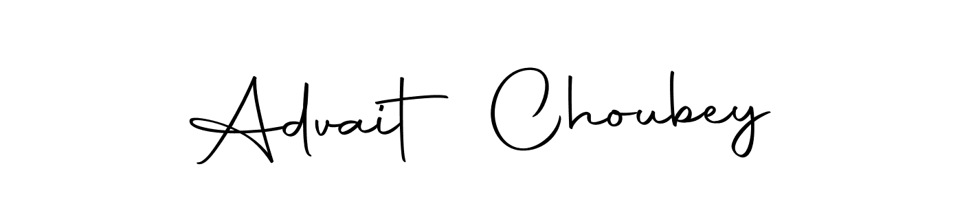Create a beautiful signature design for name Advait Choubey. With this signature (Autography-DOLnW) fonts, you can make a handwritten signature for free. Advait Choubey signature style 10 images and pictures png