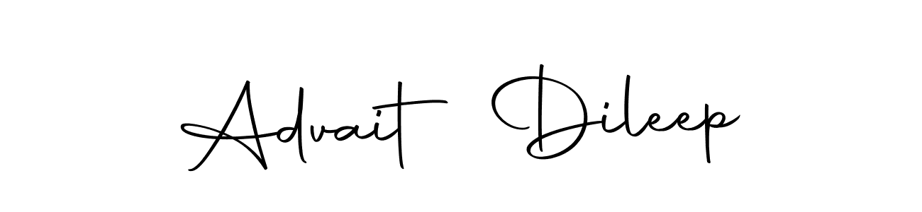 You should practise on your own different ways (Autography-DOLnW) to write your name (Advait Dileep) in signature. don't let someone else do it for you. Advait Dileep signature style 10 images and pictures png