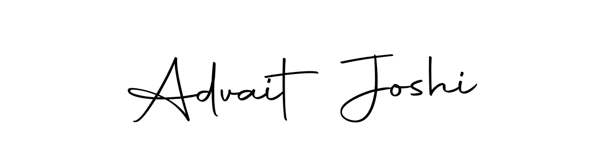 Create a beautiful signature design for name Advait Joshi. With this signature (Autography-DOLnW) fonts, you can make a handwritten signature for free. Advait Joshi signature style 10 images and pictures png
