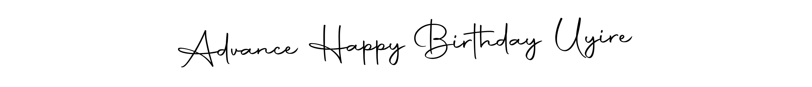 Similarly Autography-DOLnW is the best handwritten signature design. Signature creator online .You can use it as an online autograph creator for name Advance Happy Birthday Uyire. Advance Happy Birthday Uyire signature style 10 images and pictures png